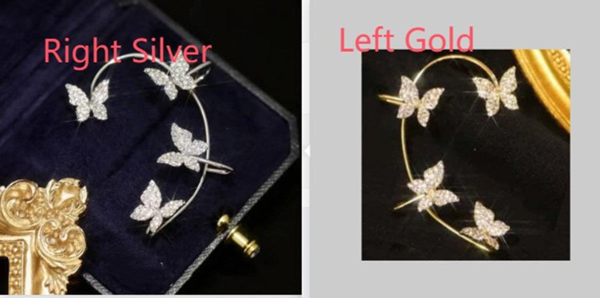 Butterfly Crystal Ear Cuff – Elegant Wrap Design