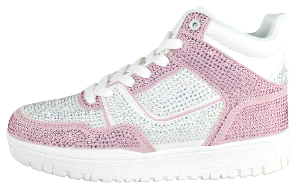 Womens Bling Bling Sneakers in Pink