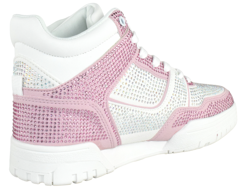 Womens Bling Bling Sneakers in Pink