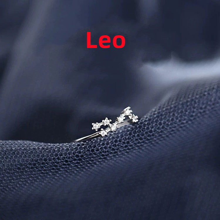 Zodiac Constellation Ring – Silver Plated