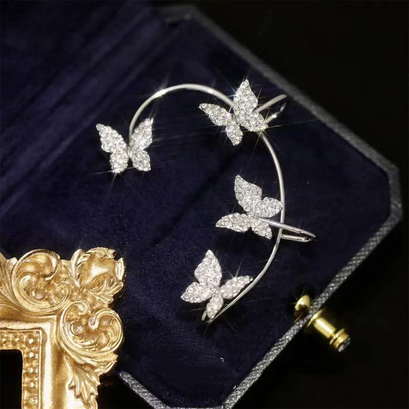 Butterfly Crystal Ear Cuff – Elegant Wrap Design