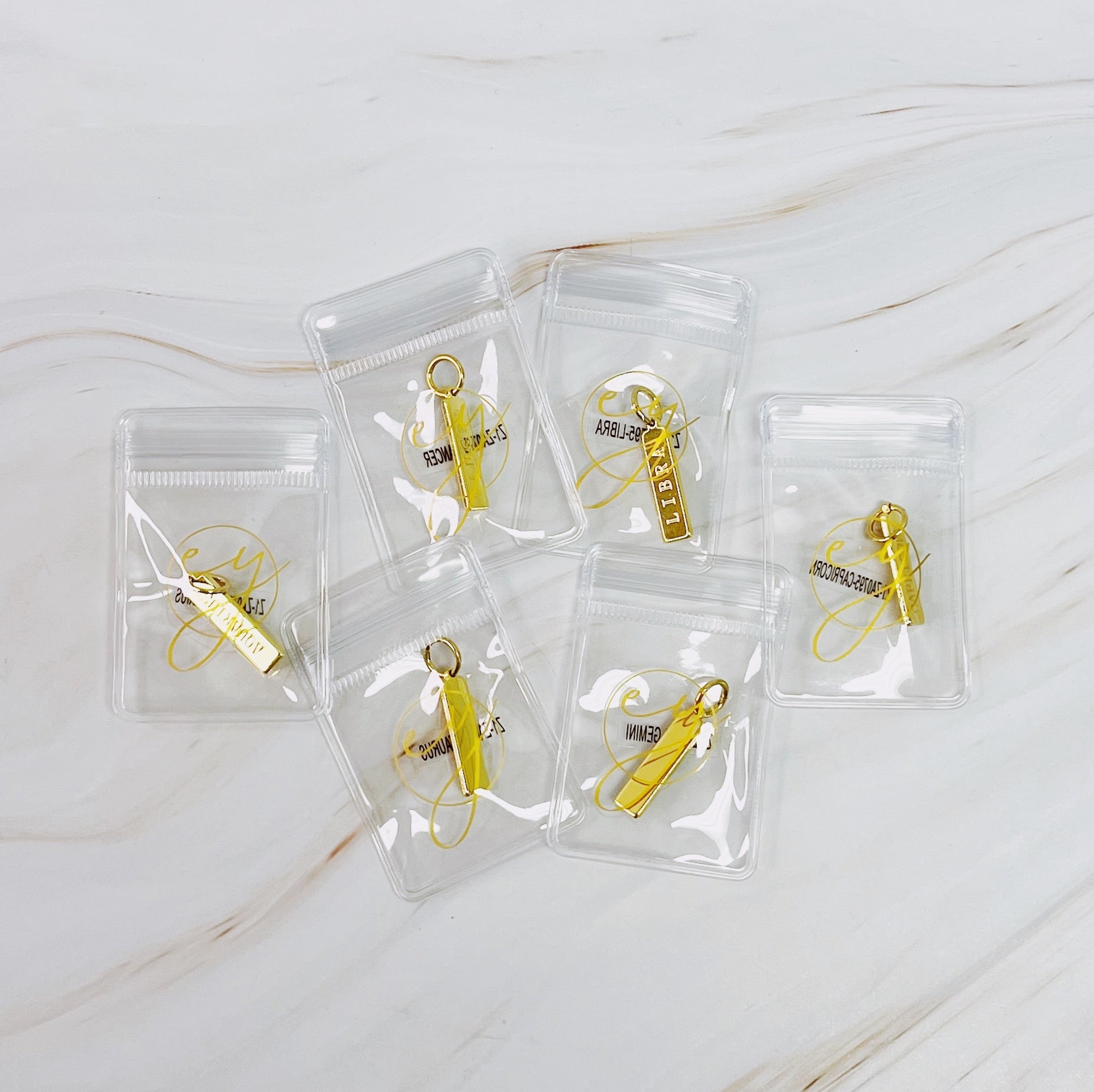 Zodiac Sign Bar Style Charm