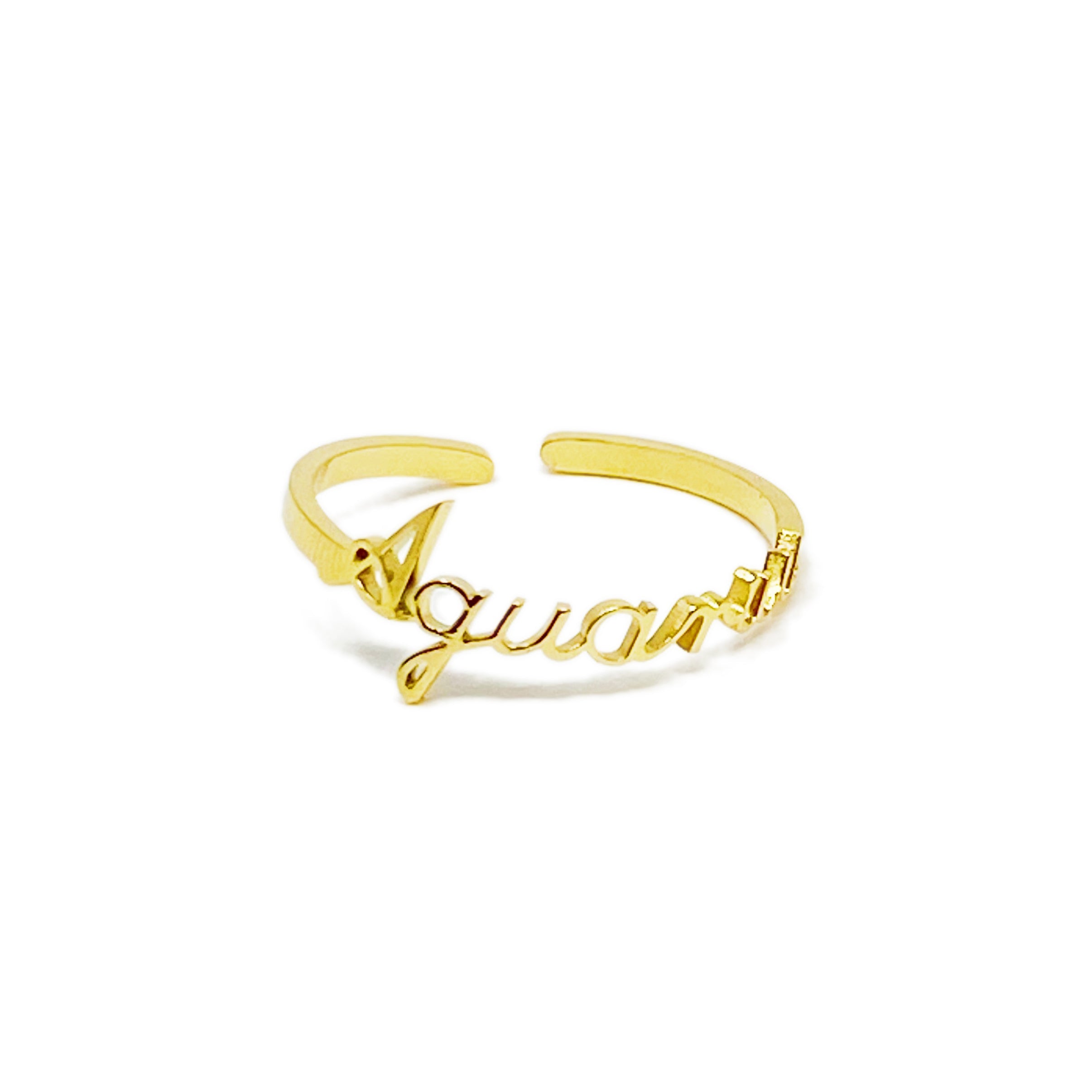 Zodiac Sign Adjustable Ring