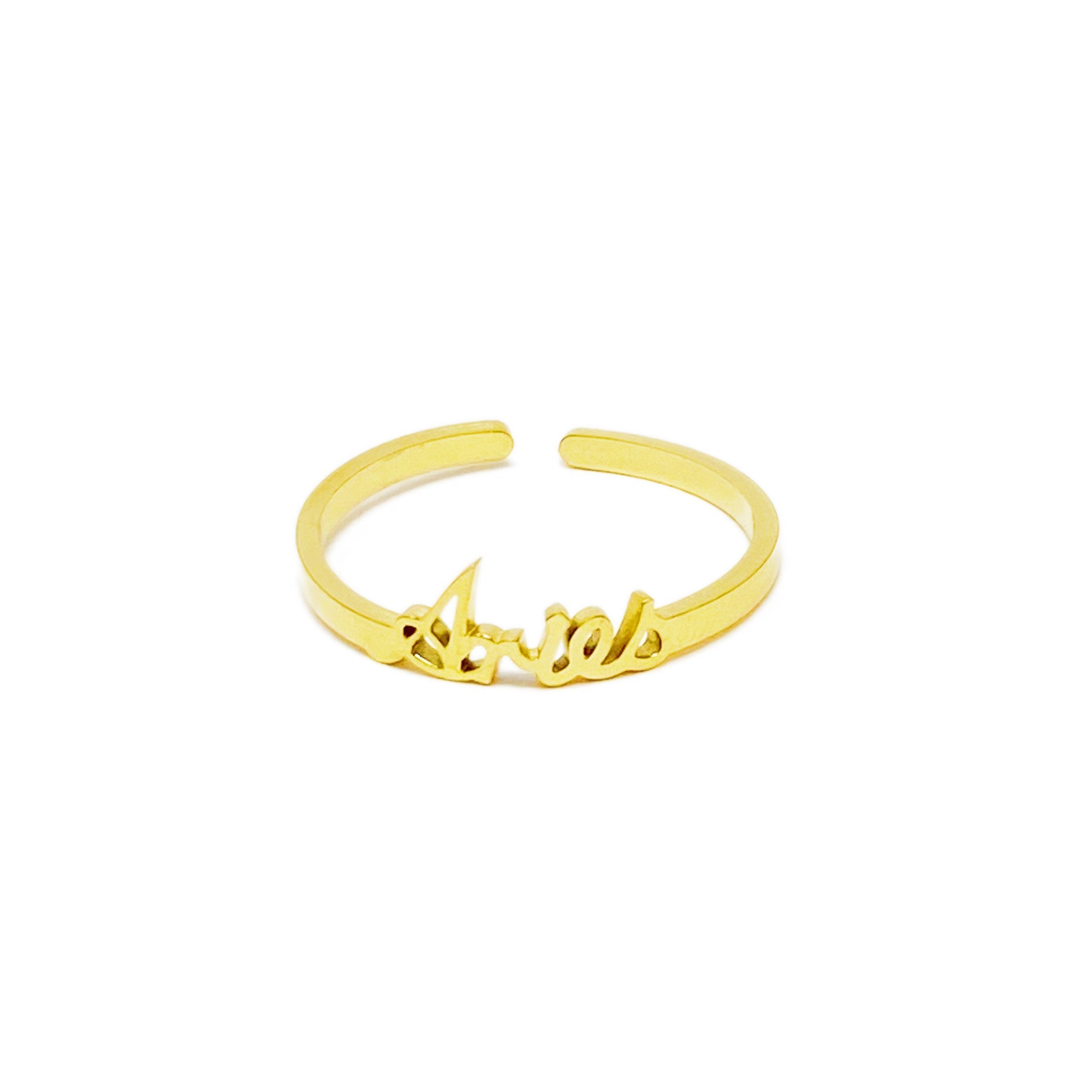 Zodiac Sign Adjustable Ring