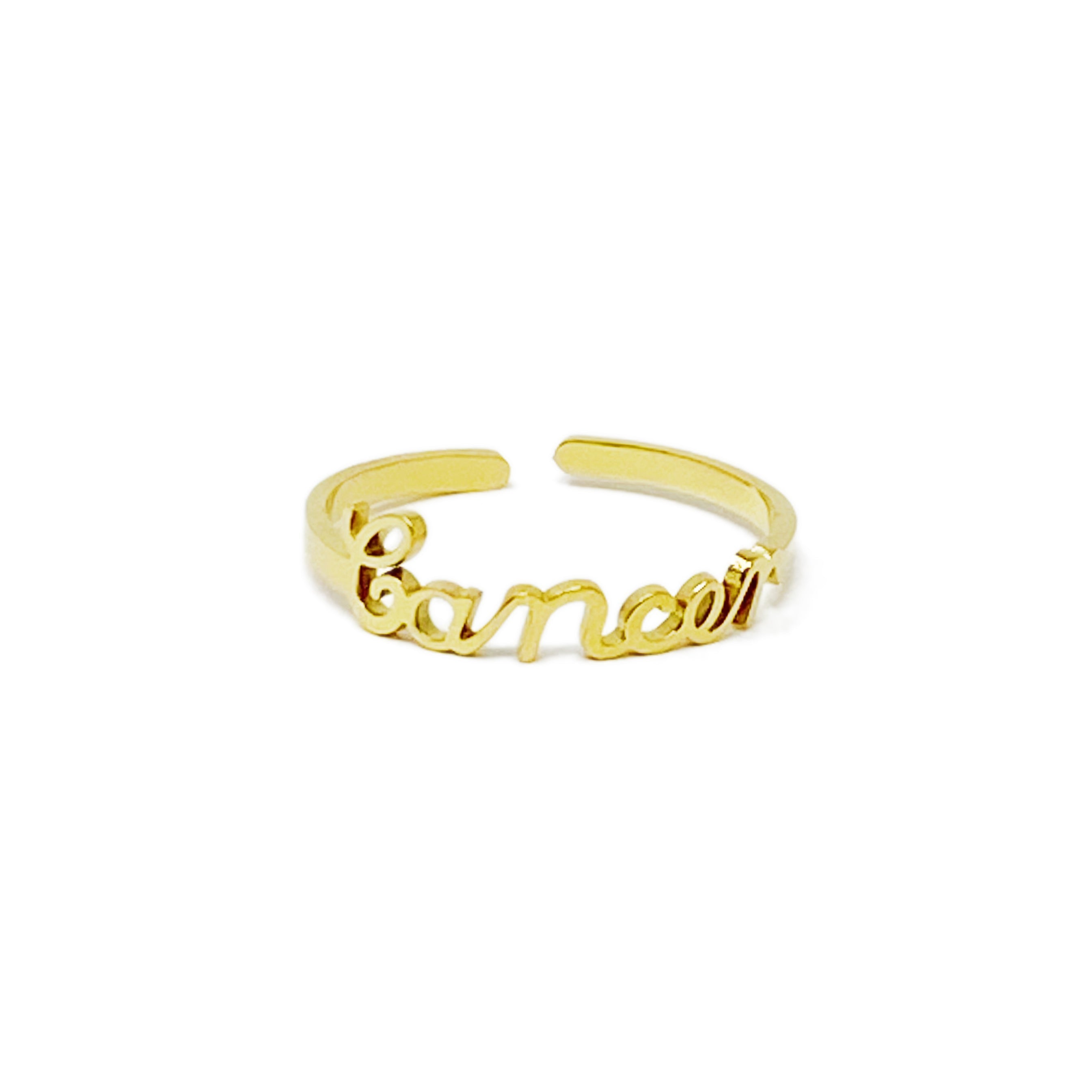 Zodiac Sign Adjustable Ring