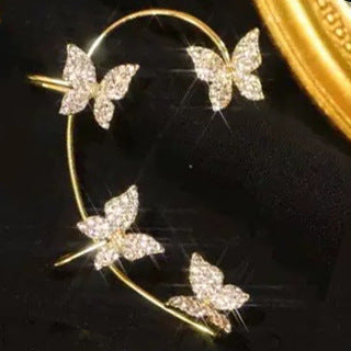 Butterfly Crystal Ear Cuff – Elegant Wrap Design