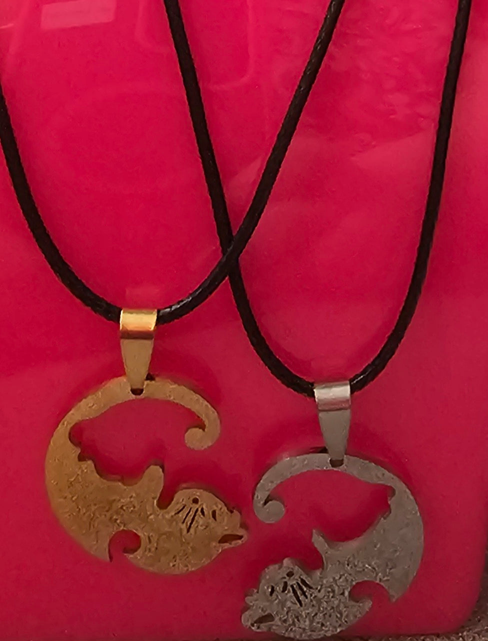 Yin Yang Cat Necklace – Matching Best Friend Pendant Set