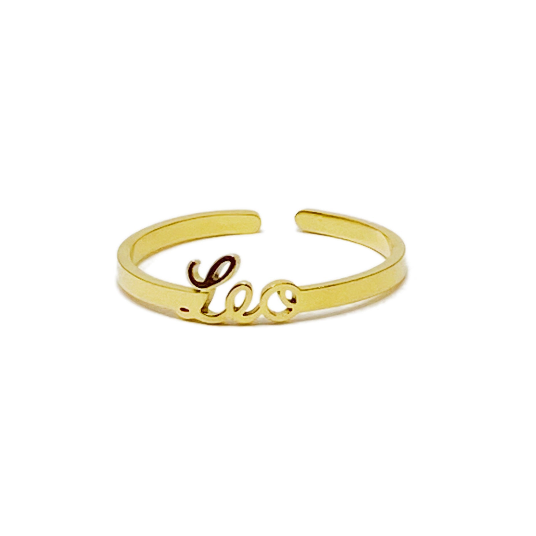 Zodiac Sign Adjustable Ring