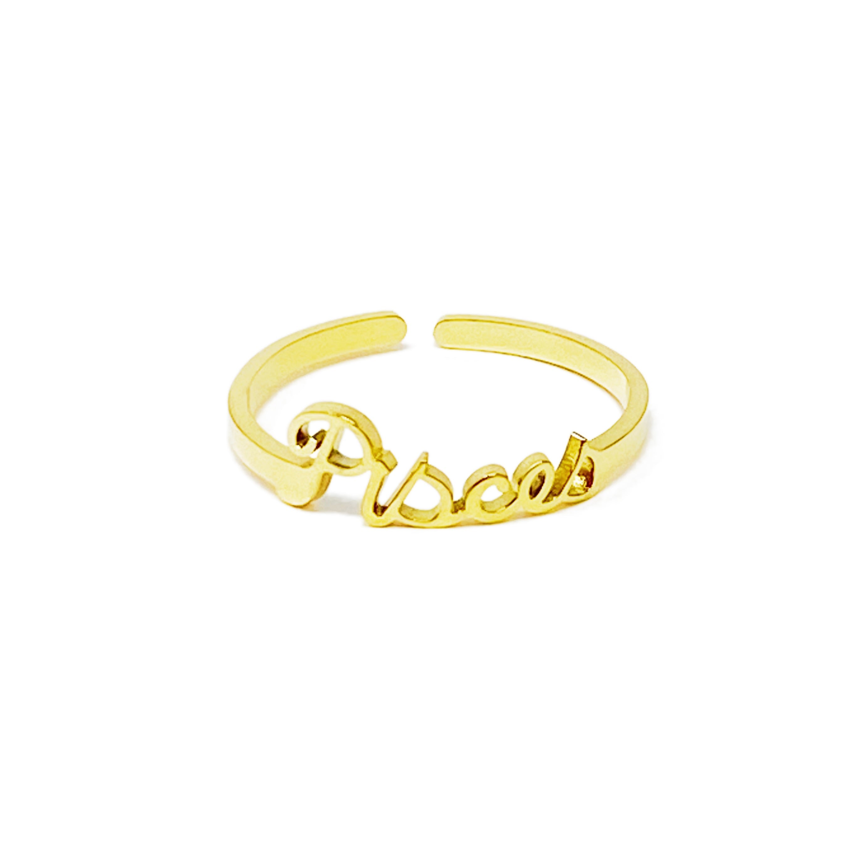 Zodiac Sign Adjustable Ring