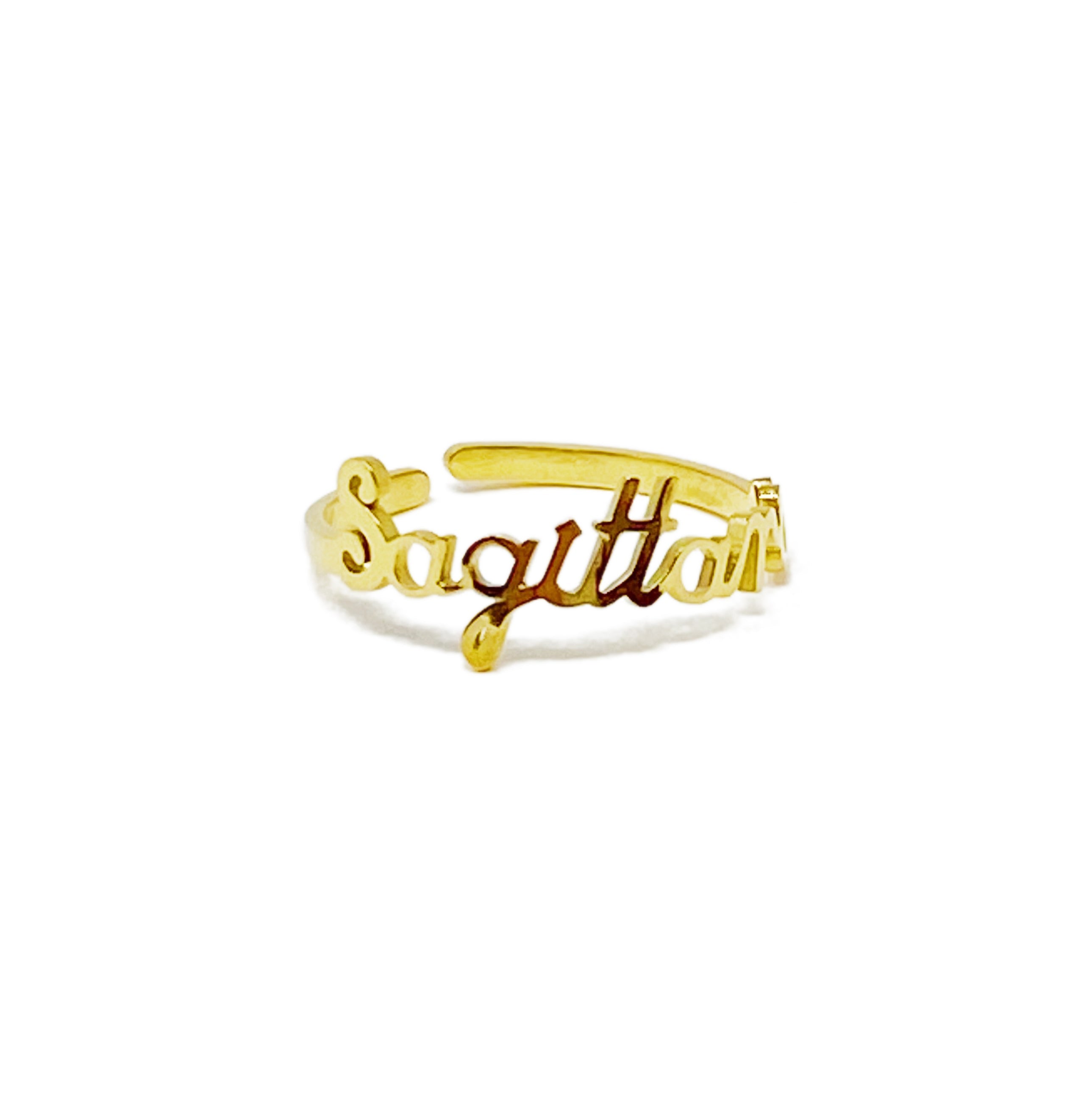 Zodiac Sign Adjustable Ring
