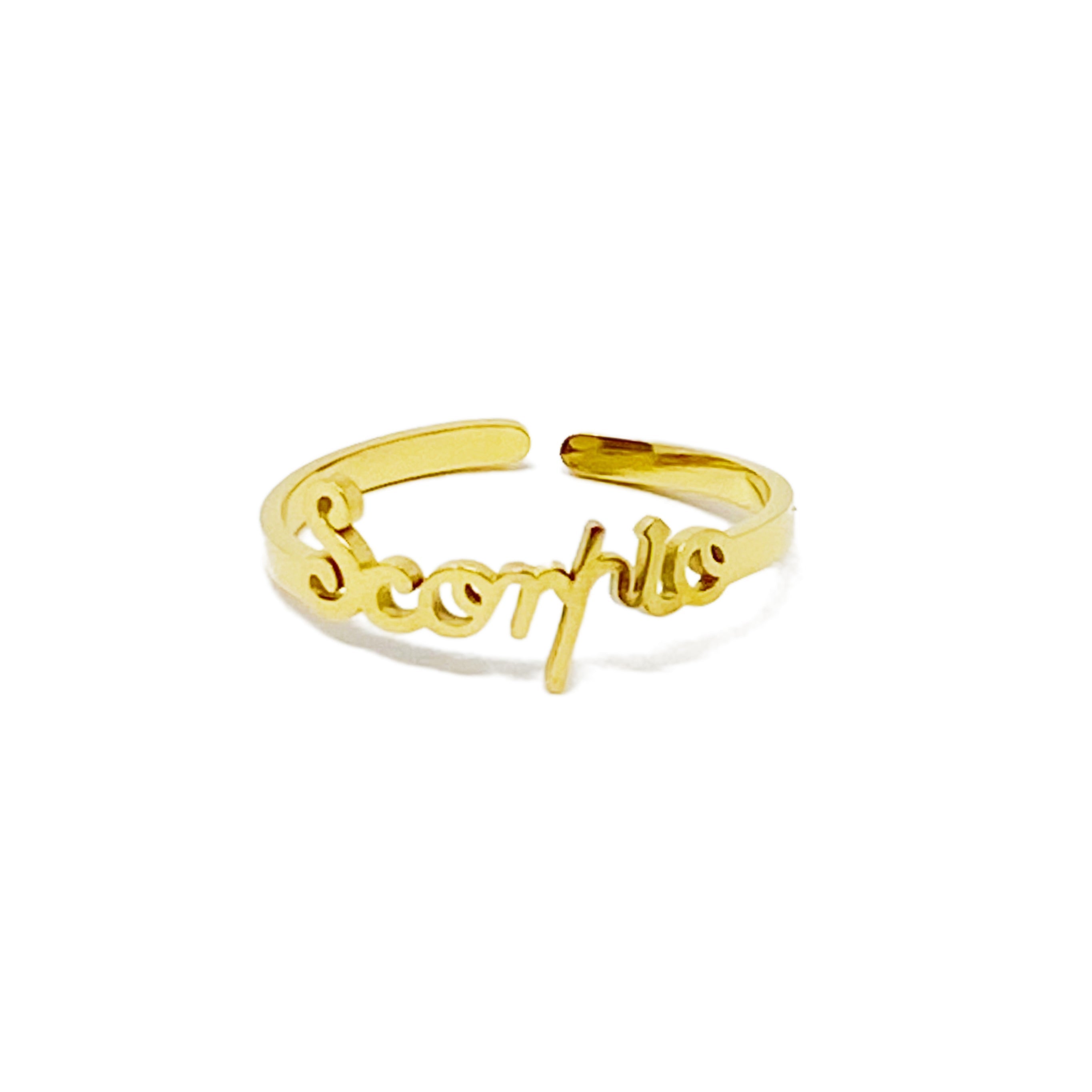 Zodiac Sign Adjustable Ring