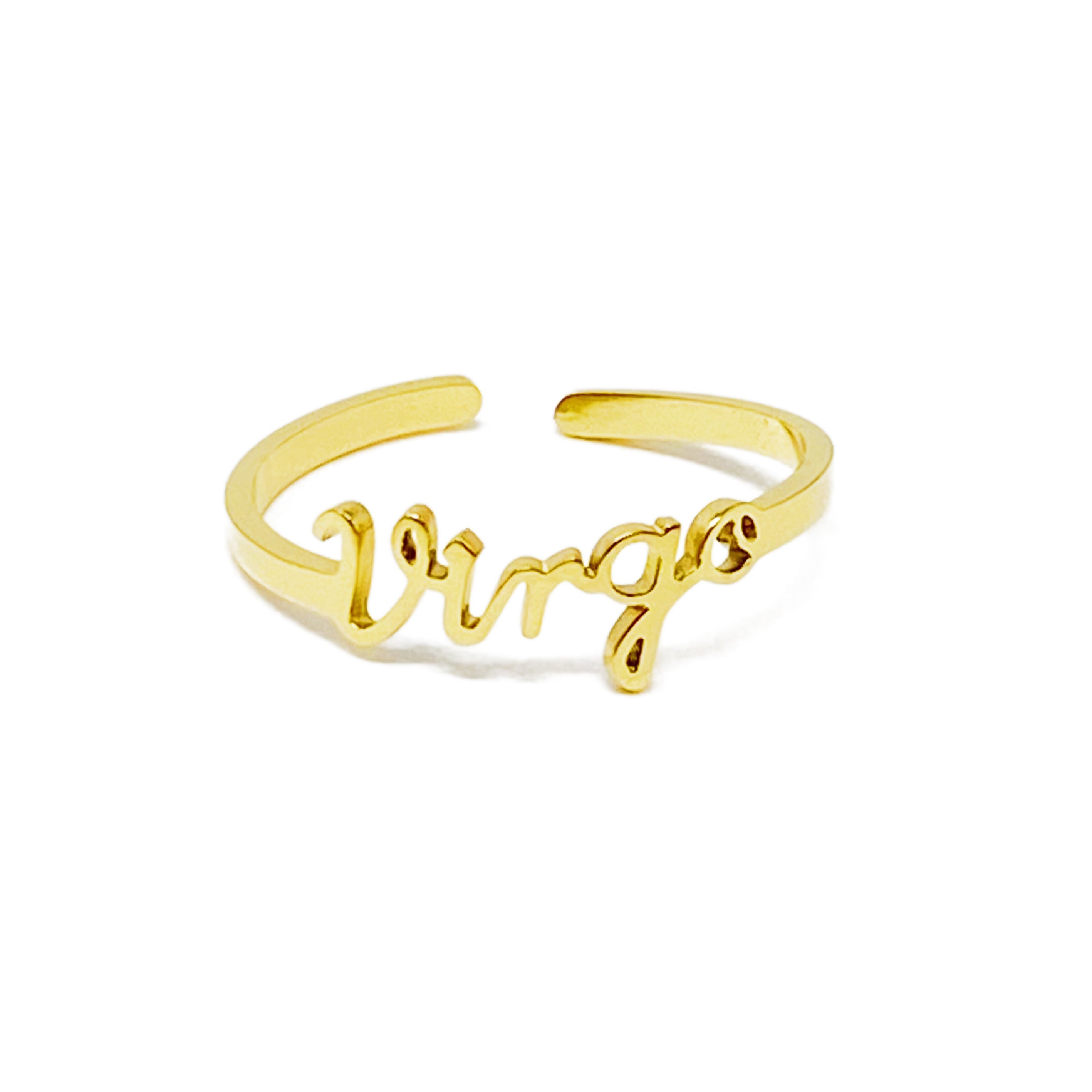 Zodiac Sign Adjustable Ring